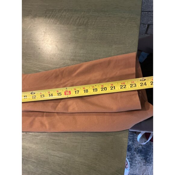 J. Crew Womens High-Waisted Wide-Leg Tan Pants W/ Button Pockets Size 12 Cotton - Picture 7 of 8